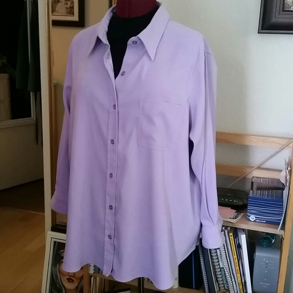 Pretty purple shirt 2X - Picture 2 of 5